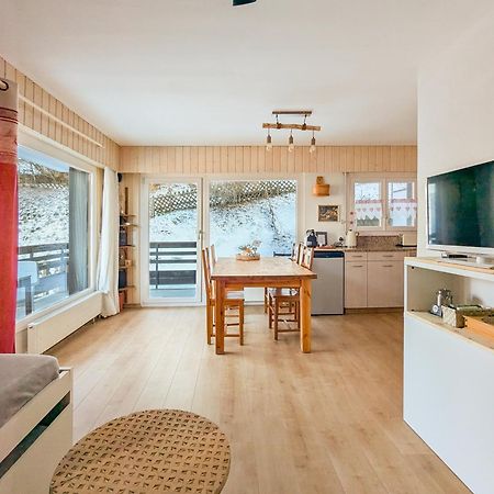 Cosy Centered With Garden And View In Veysonnaz Daire Dış mekan fotoğraf
